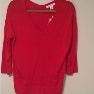August Silk 3/4 Sleeve Sweater FREE WITH PURCHASE